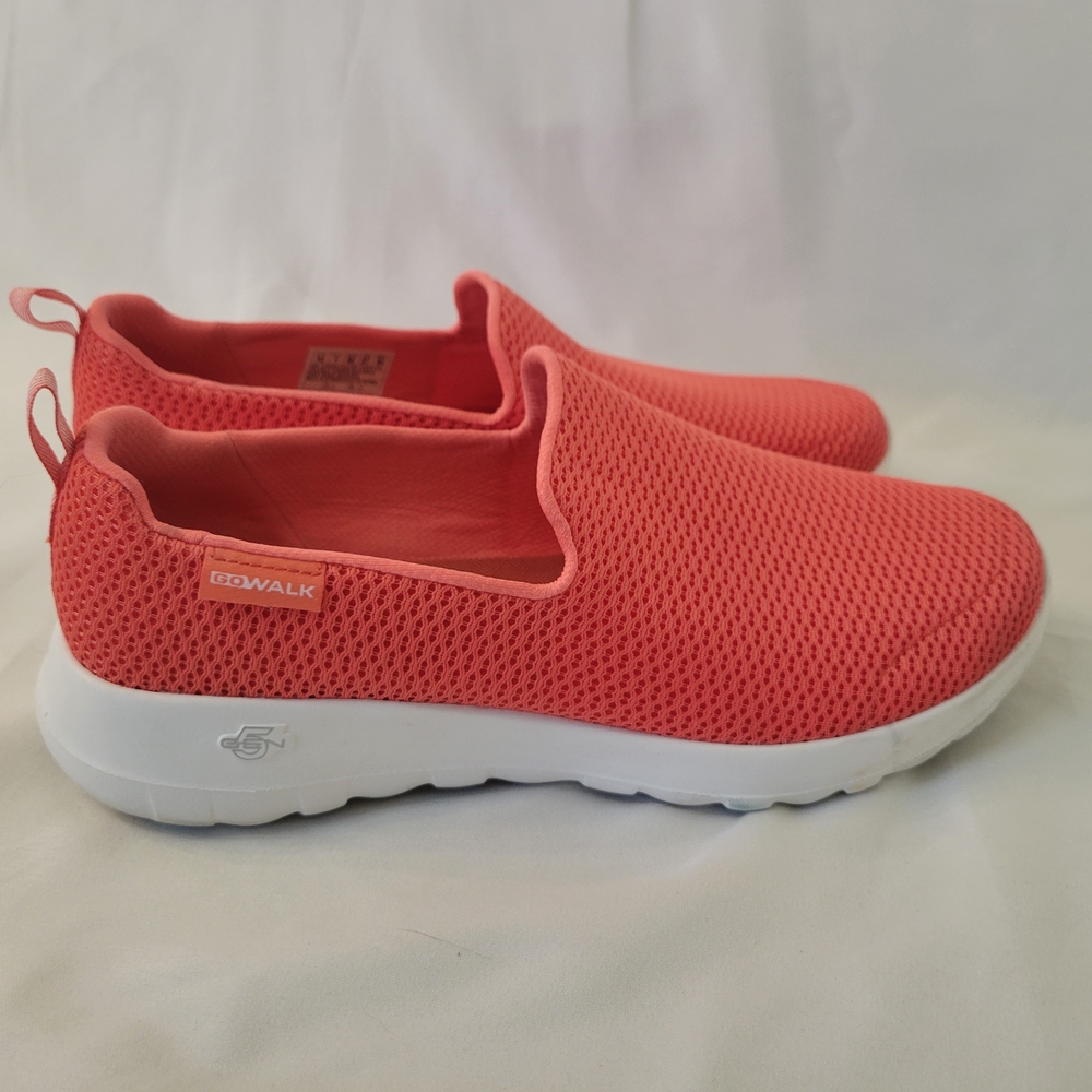 Skechers Women's Pink Go Walk Slip-On Sneakers